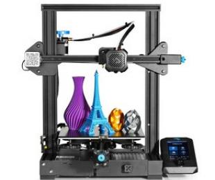 imagen de impresora 3d con jarrones impresos