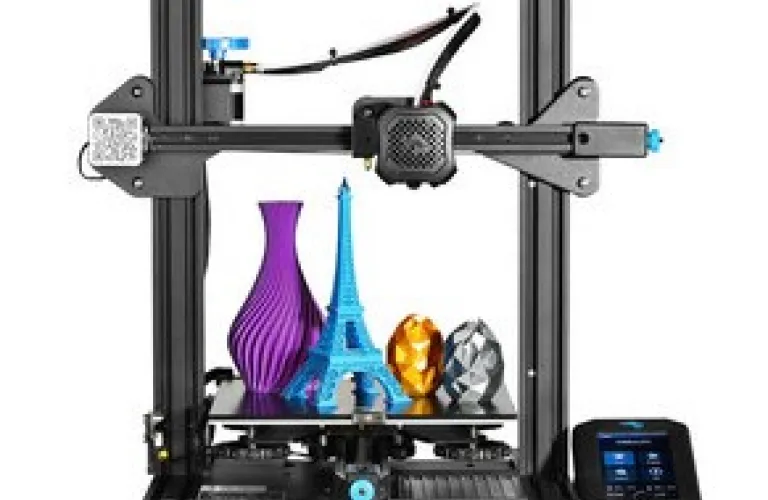 imagen de impresora 3d con jarrones impresos